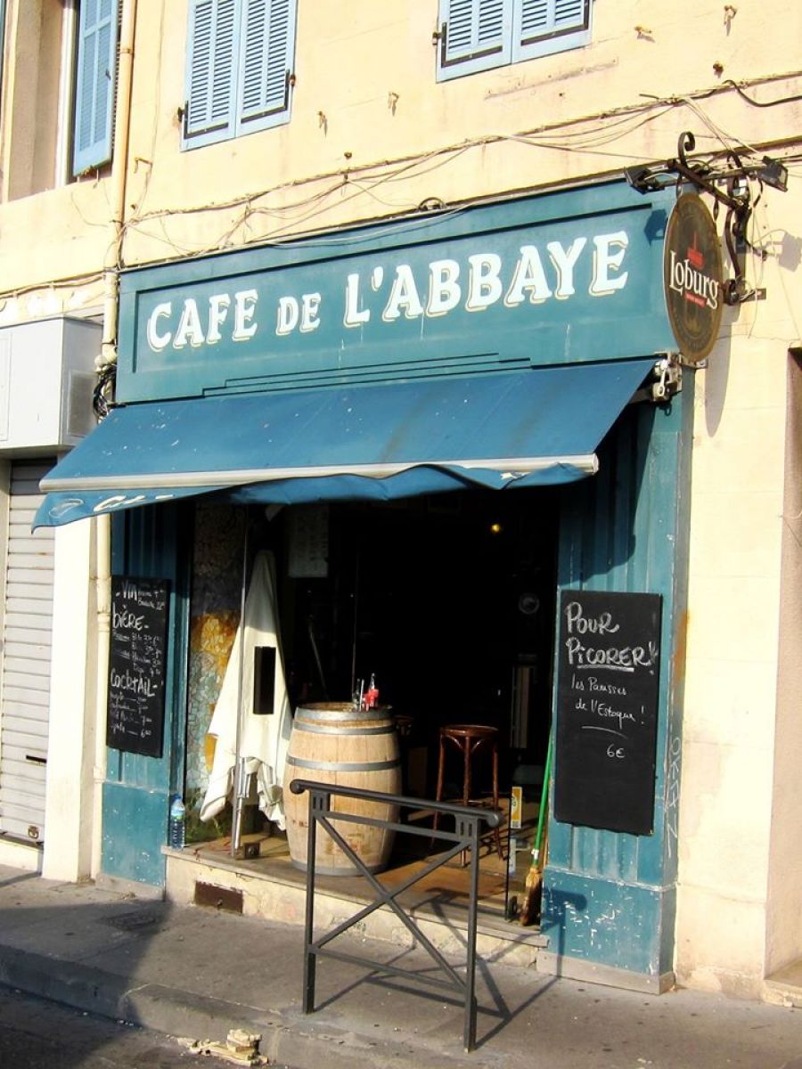 Café de l'Abbaye sur le Vieux Port (Marseille)