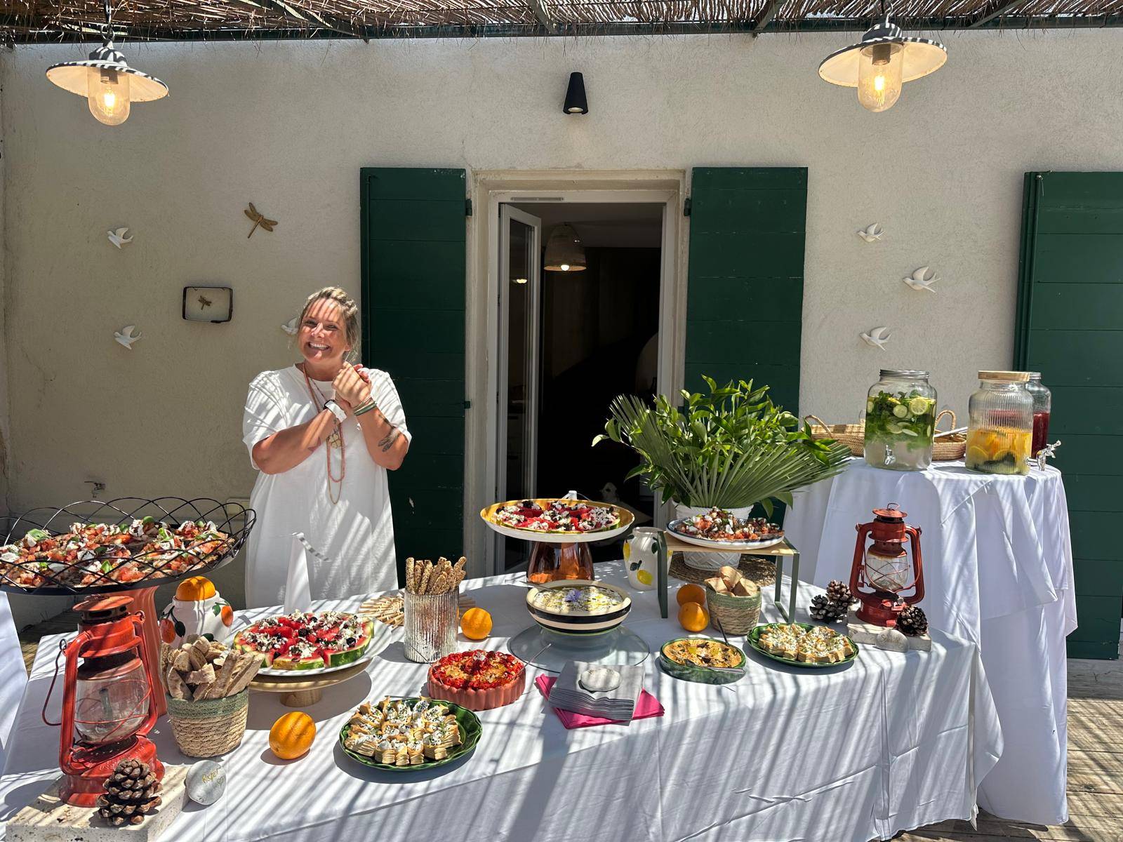 Table Éphémère avec un chef local organisée dans notre villa sur les hauteurs de Cassis