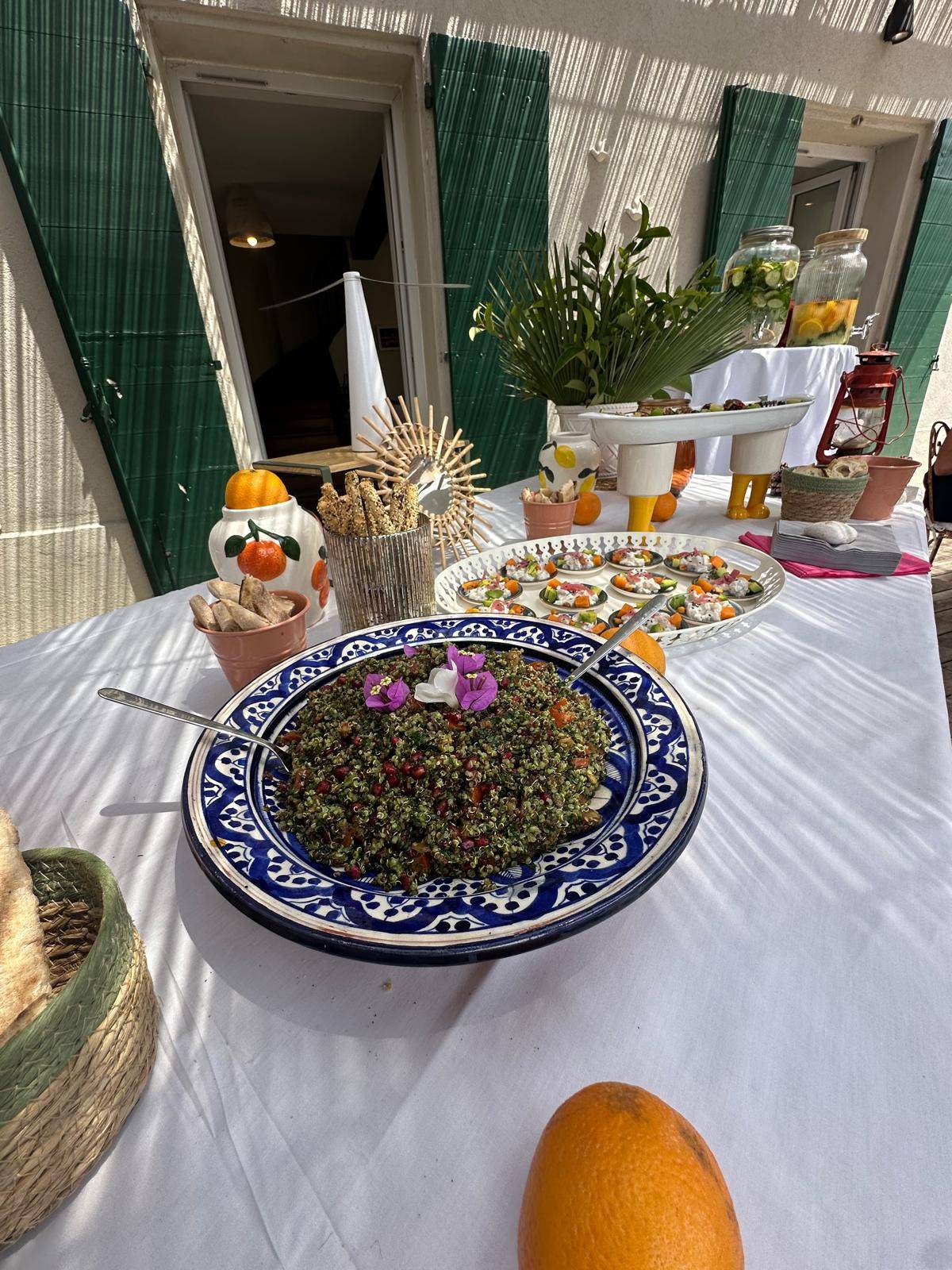 Table Éphémère avec un chef local organisée dans notre villa sur les hauteurs de Cassis