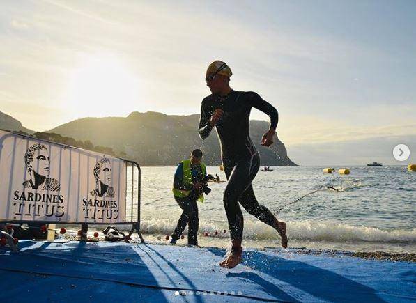 départ de course triathlon à cassis 